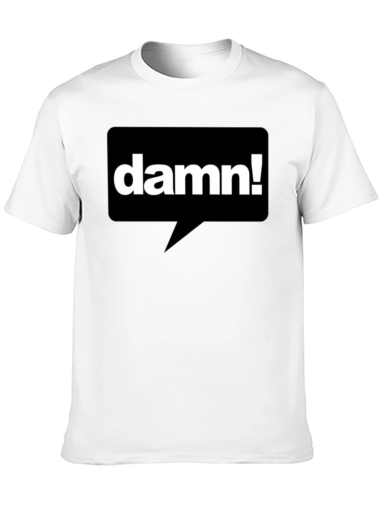 Damn! Graphic T-Shirt - Black Casual Tee
