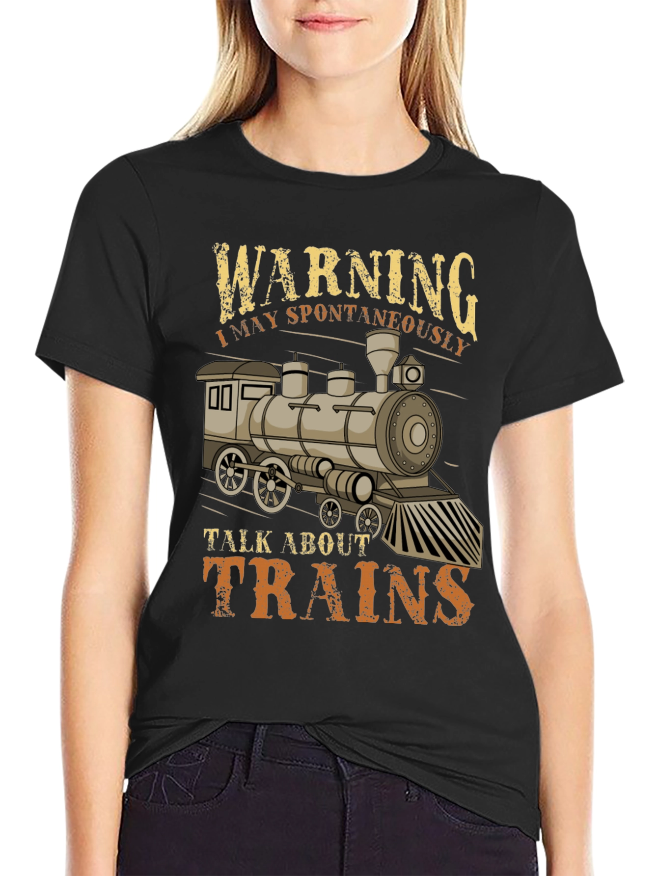 Warning I May Spontaneously Talk About Trains T-Shirt