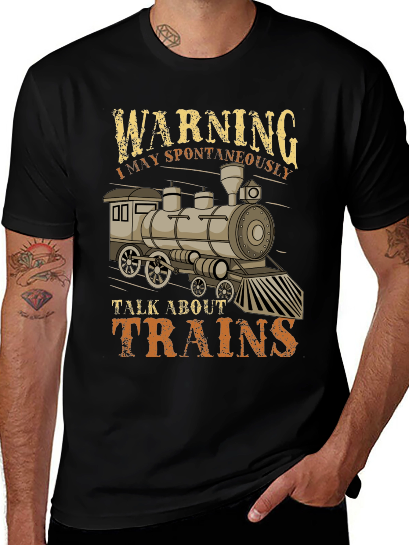 Warning I May Spontaneously Talk About Trains T-Shirt