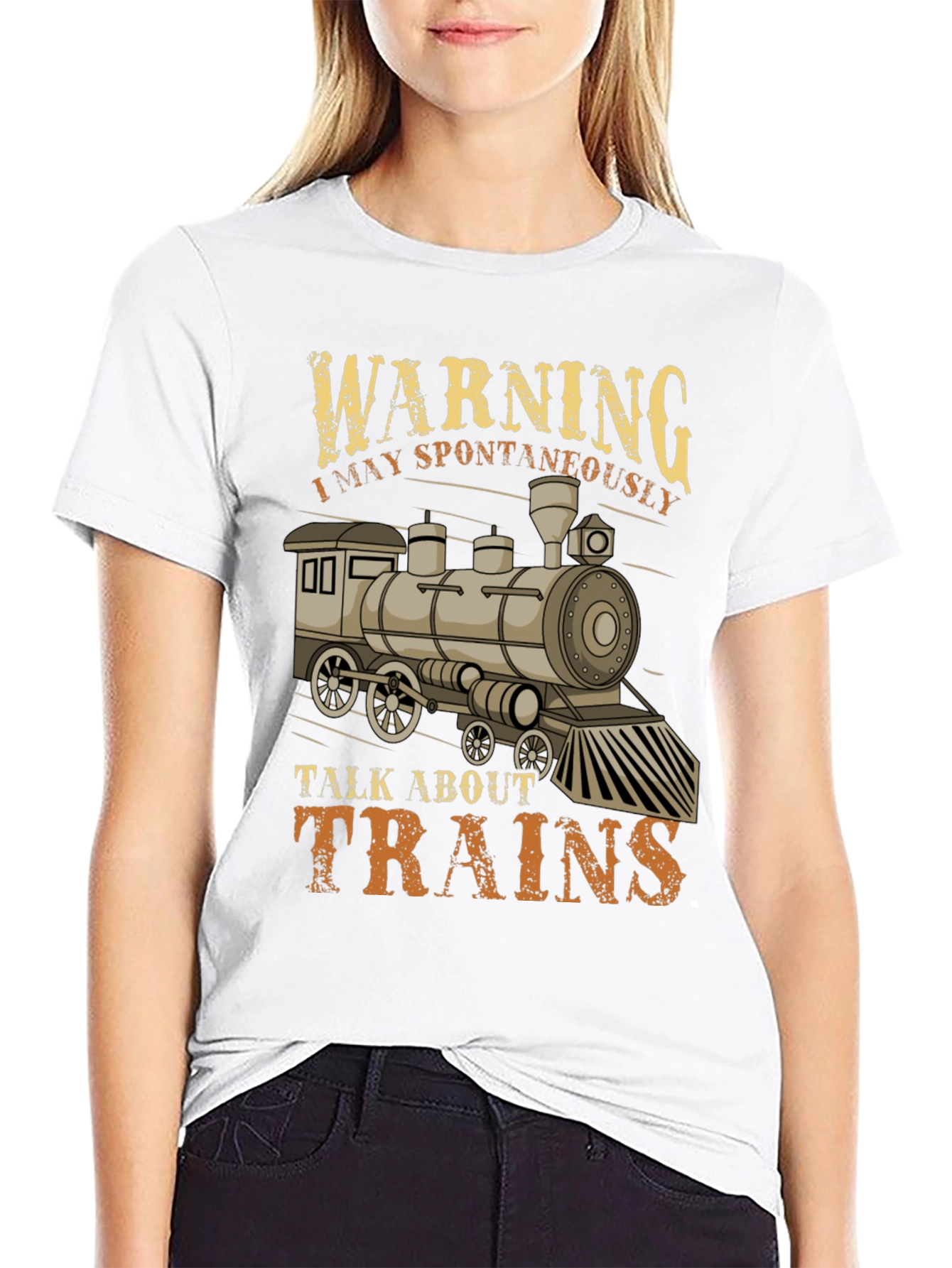 Warning I May Spontaneously Talk About Trains T-Shirt