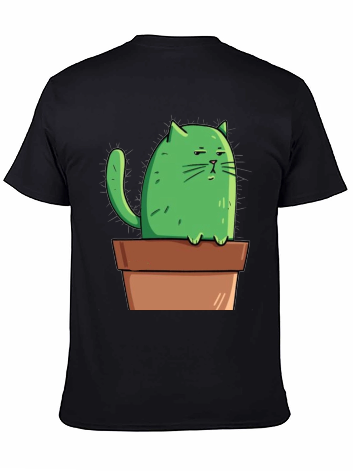 Cactus Cat Tee - Funny Graphic T-Shirt