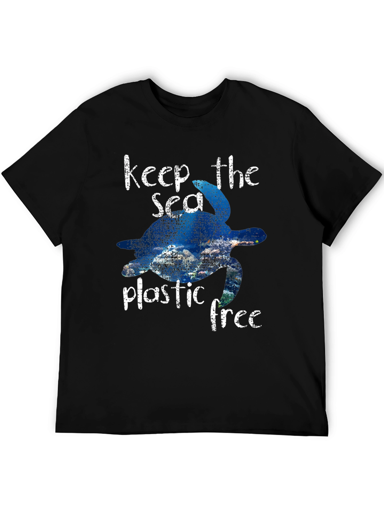 Keep the Sea Plastic Free Turtle Graphic Tee