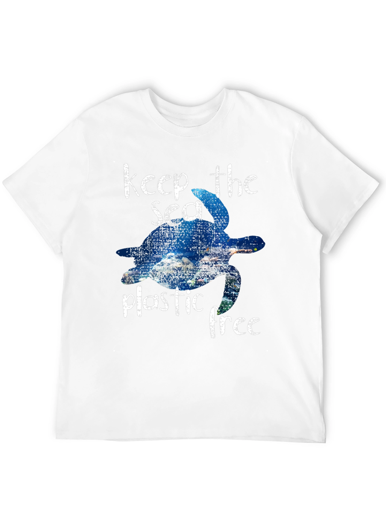 Keep the Sea Plastic Free Turtle Graphic Tee