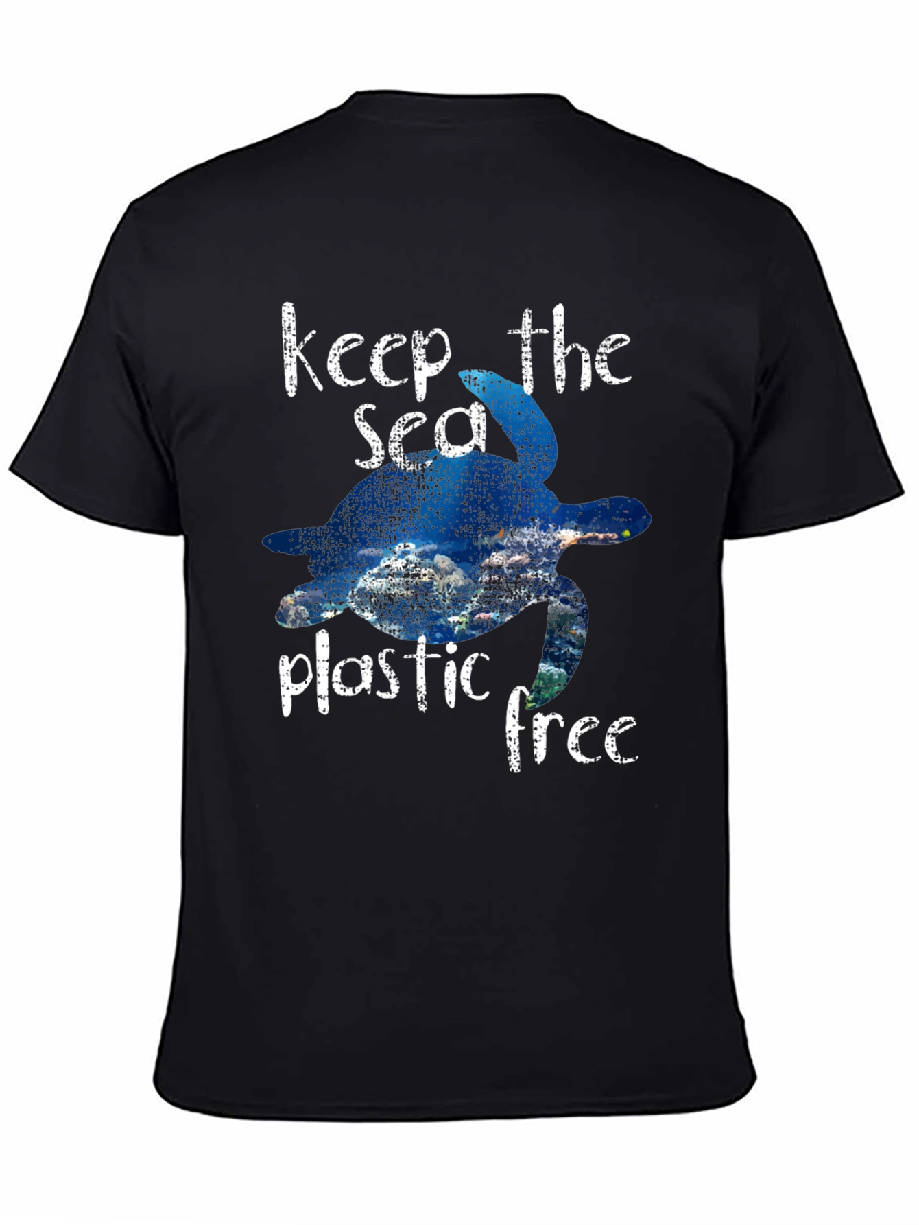 Keep the Sea Plastic Free Turtle Graphic Tee