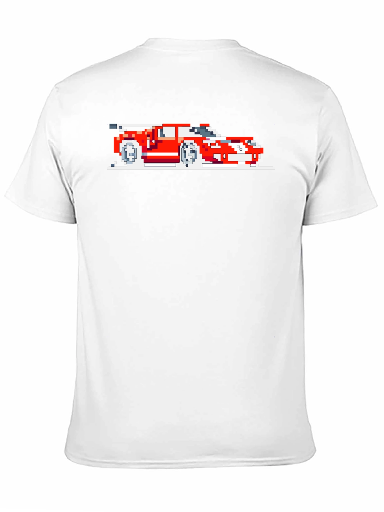 Pixel Art Car Graphic Tee - Retro Style