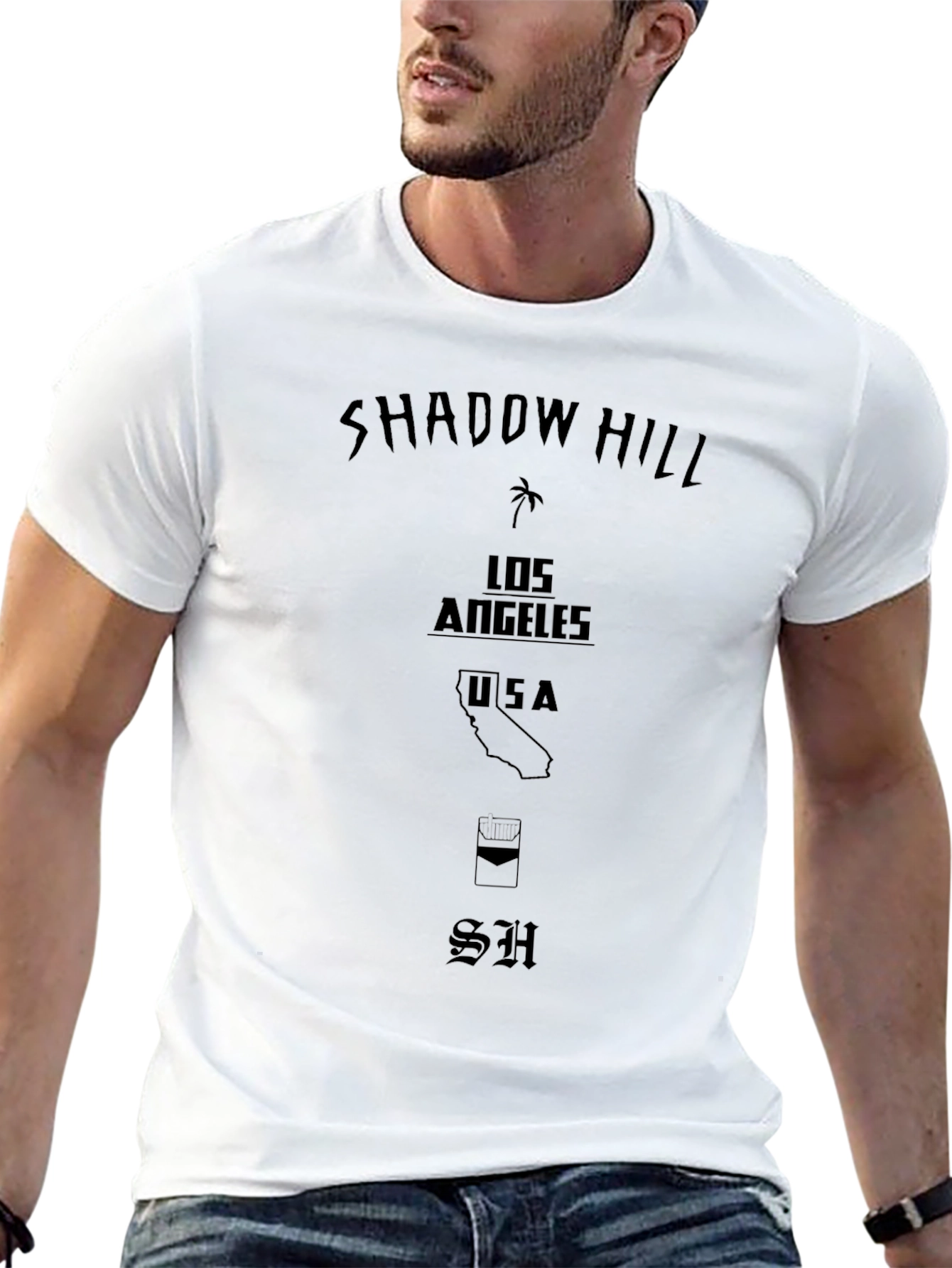 Shadow Hill Black Graphic Print T-Shirt