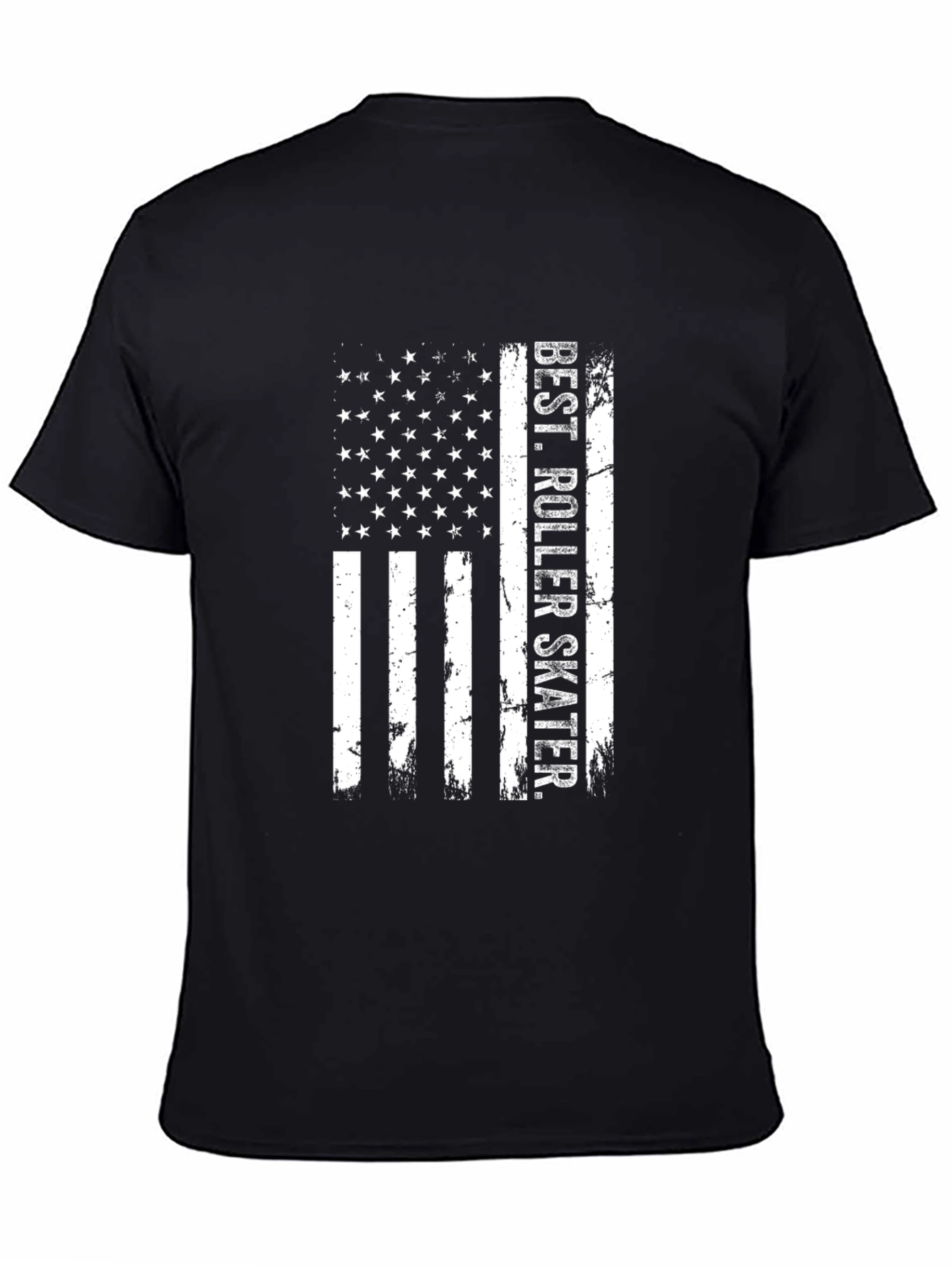 Best Roller Skater American Flag T-Shirt