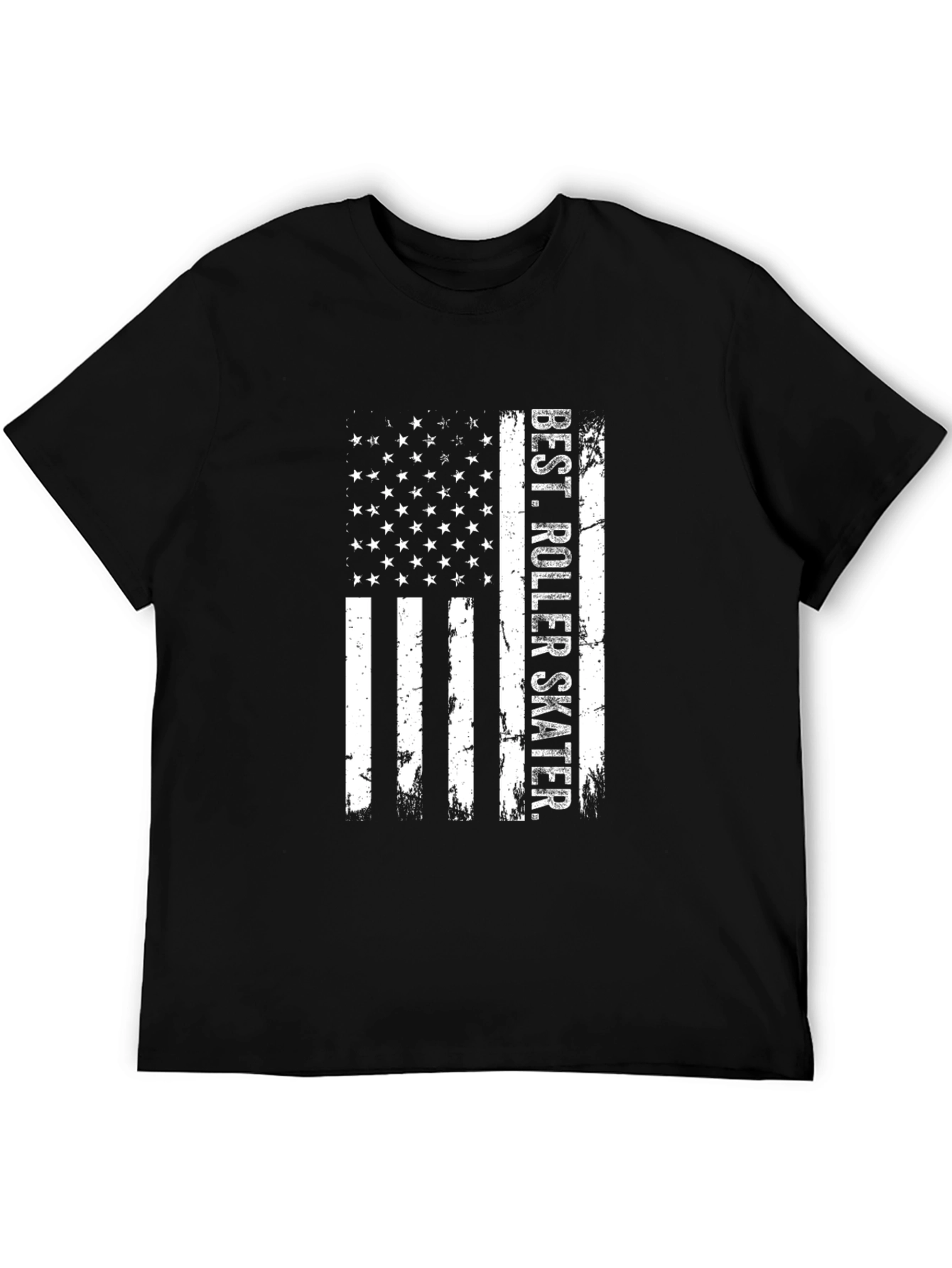Best Roller Skater American Flag T-Shirt