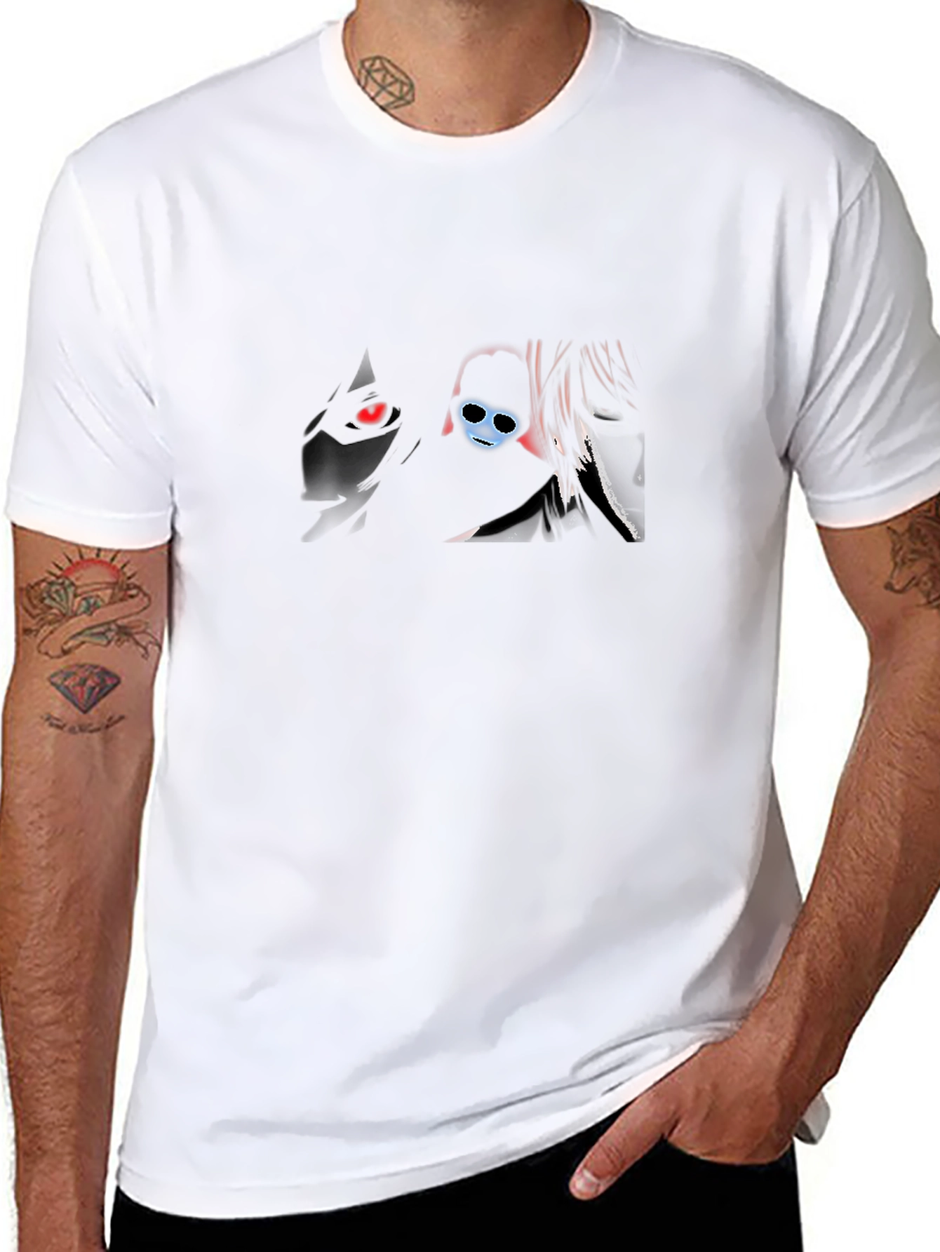 Dark Anime Graphic Tee - Trendy Style