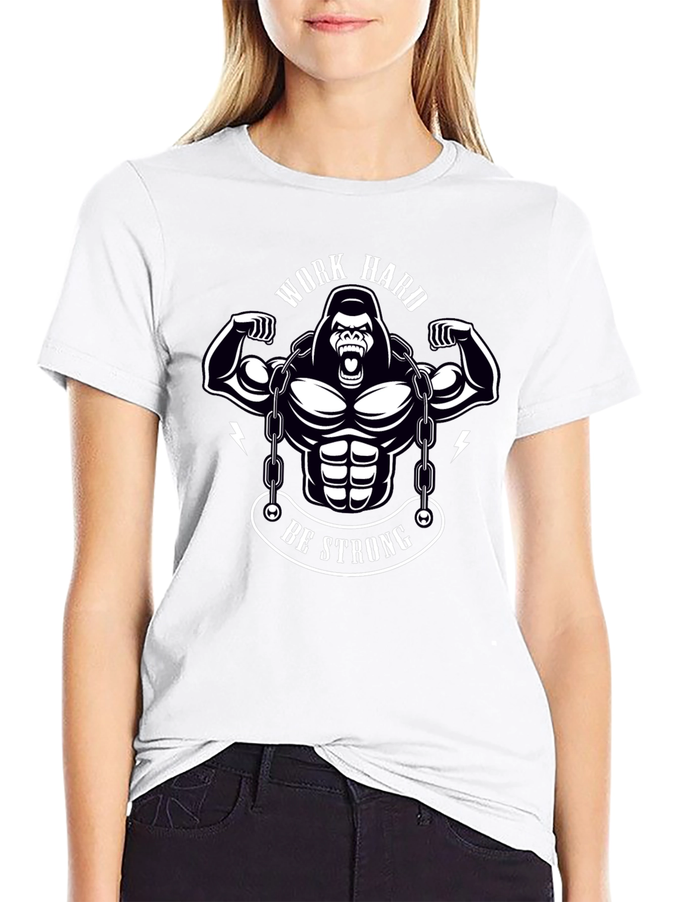 Work Hard Be Strong Graphic Tee