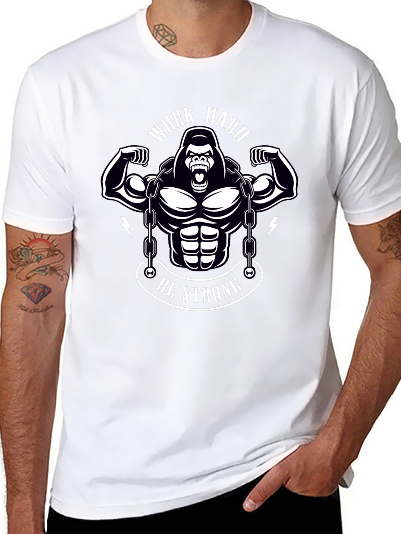 Work Hard Be Strong Graphic Tee