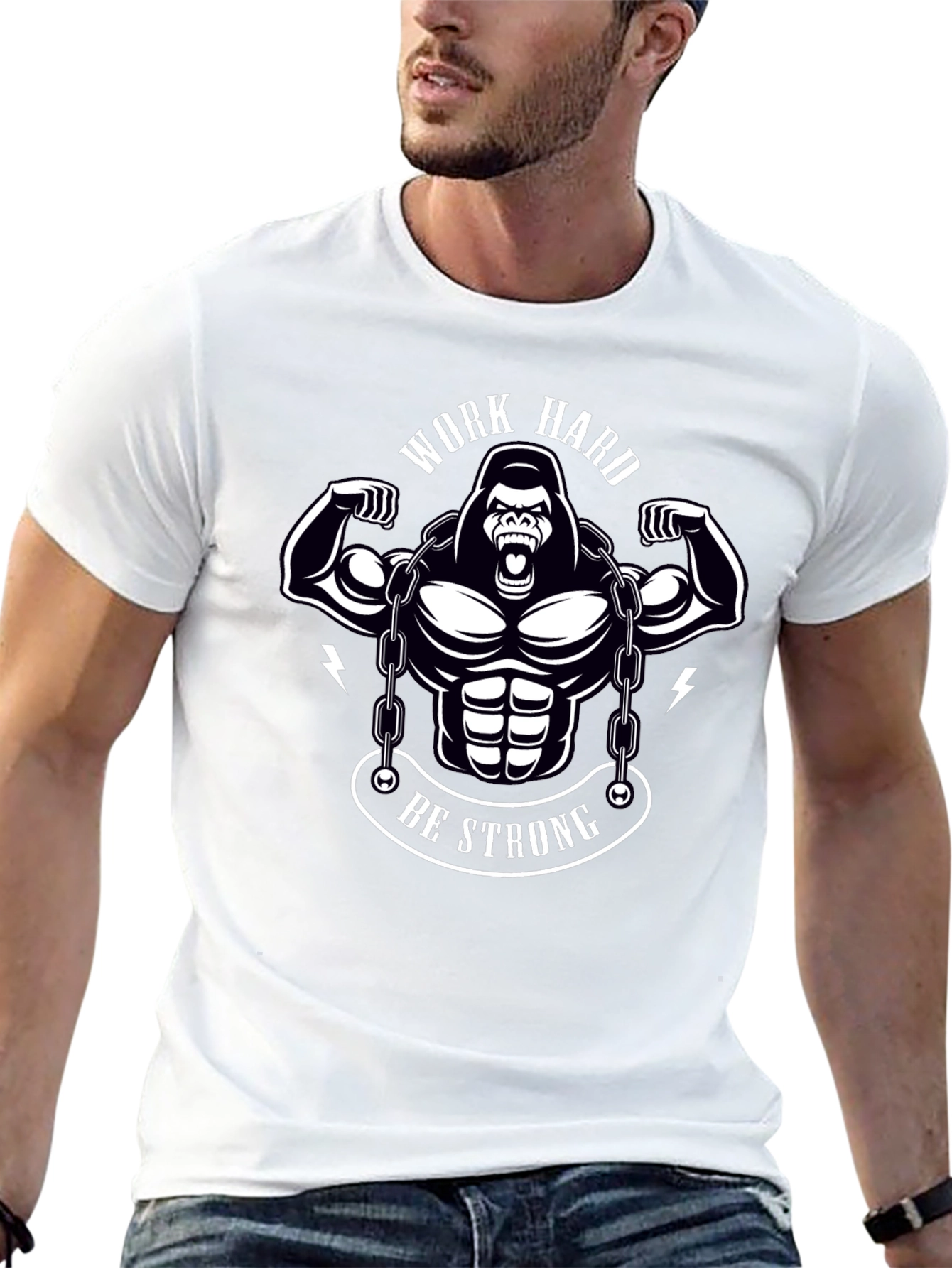 Work Hard Be Strong Graphic Tee