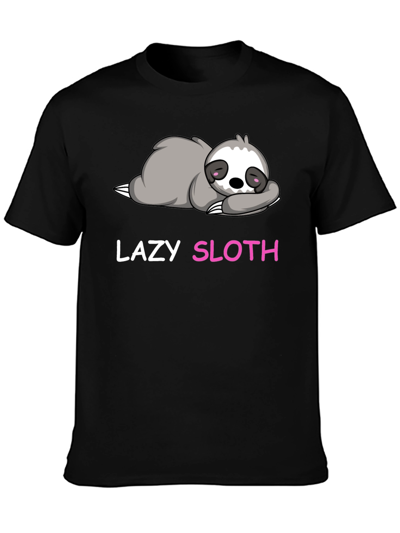 Lazy Sloth Graphic T-Shirt