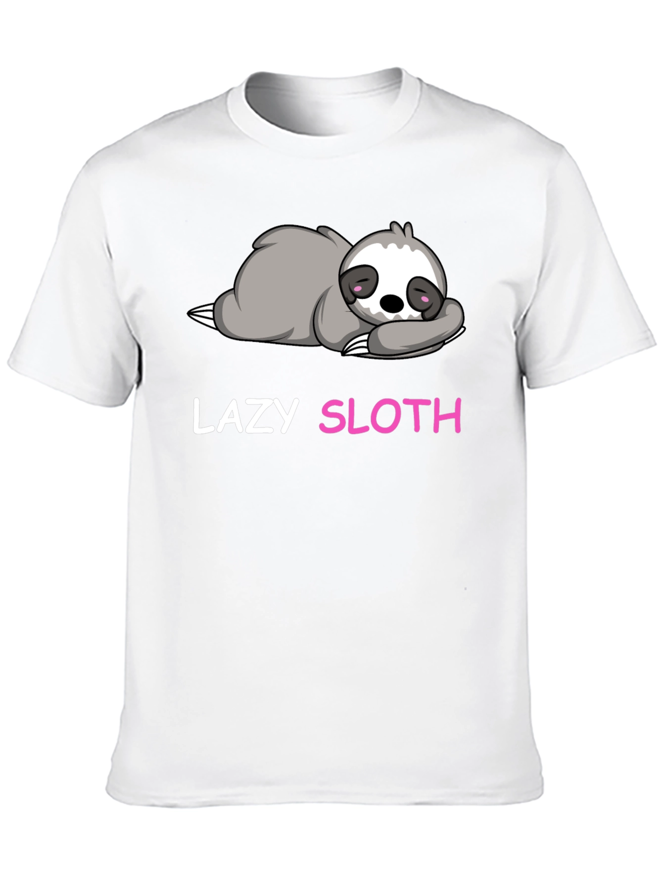 Lazy Sloth Graphic T-Shirt