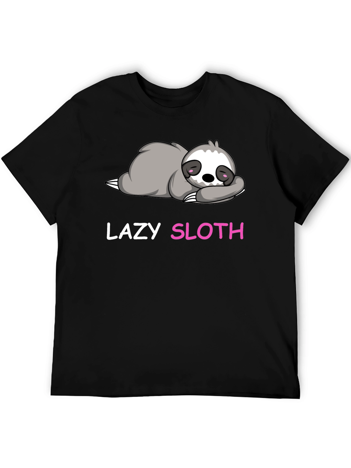 Lazy Sloth Graphic T-Shirt
