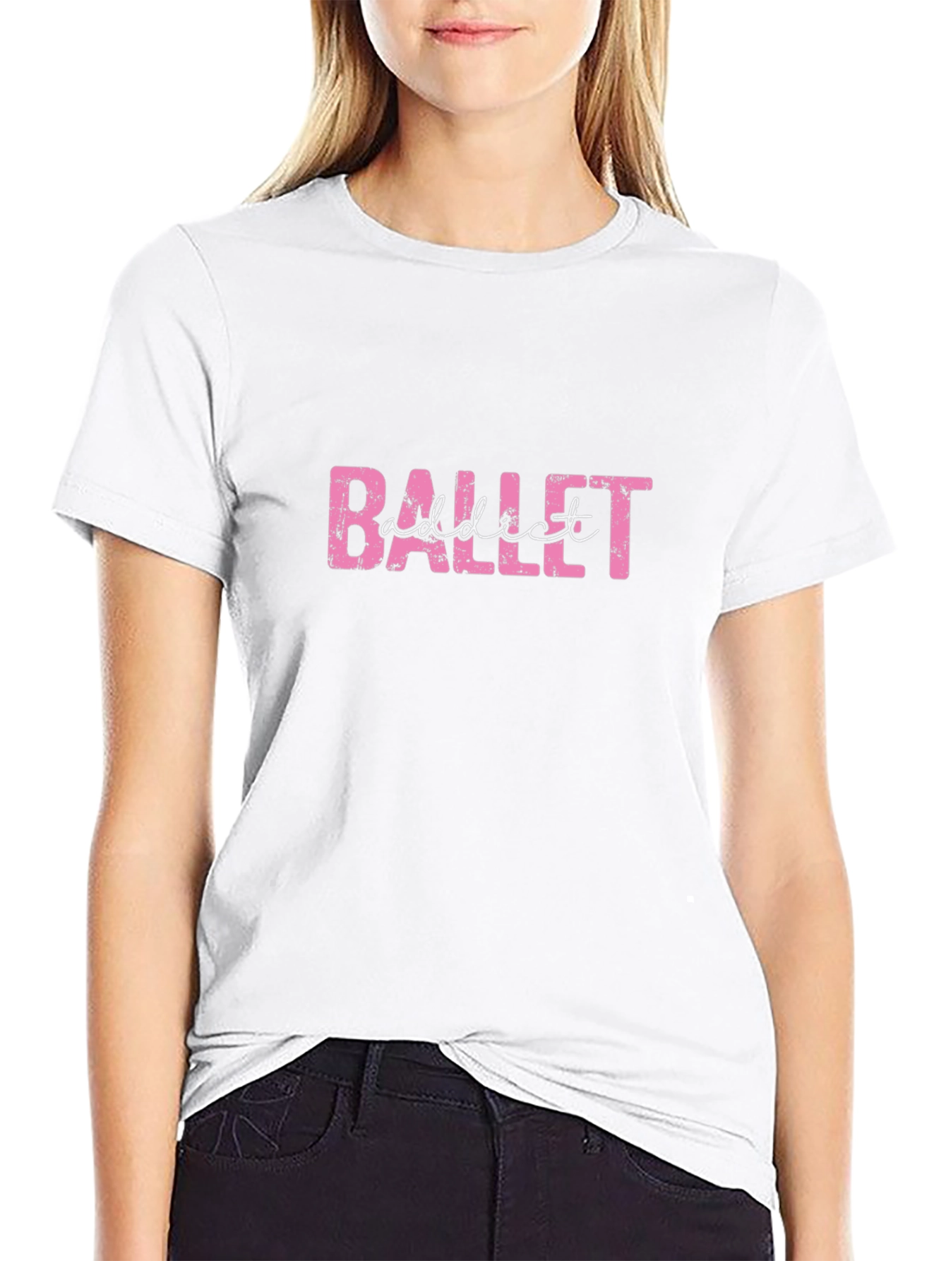 Ballet Addict Graphic Tee - Dance Lover Shirt