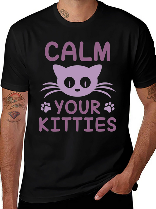 Calm Your Kitties Cat Graphic Tee