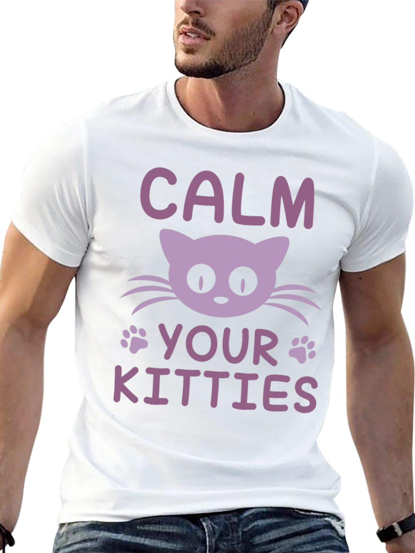 Calm Your Kitties Cat Graphic Tee