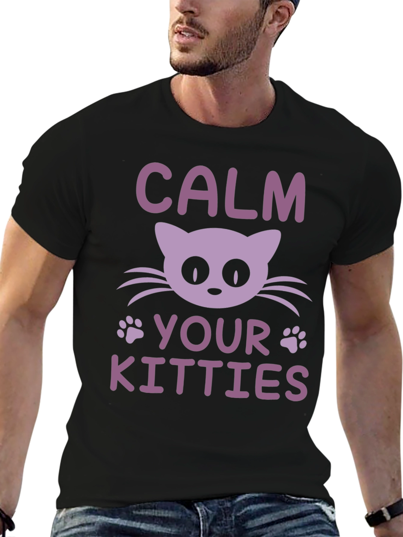 Calm Your Kitties Cat Graphic Tee