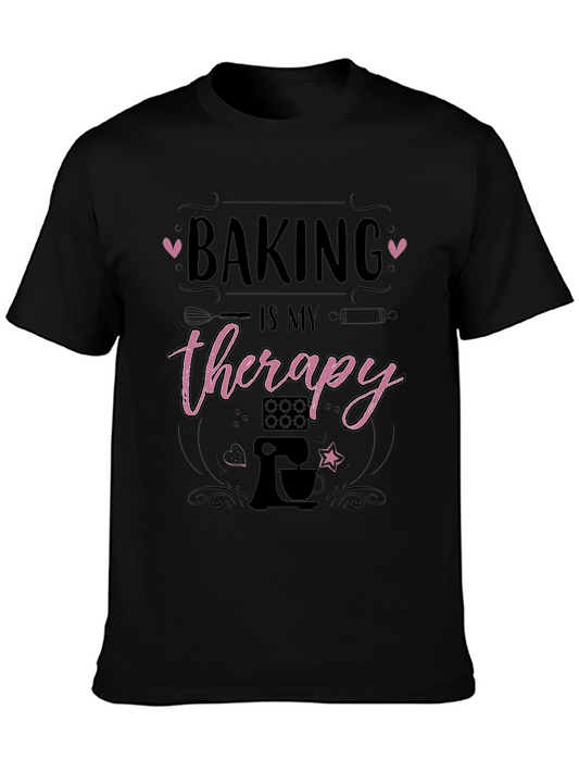 Baking is My Therapy T-Shirt Novelty Tee