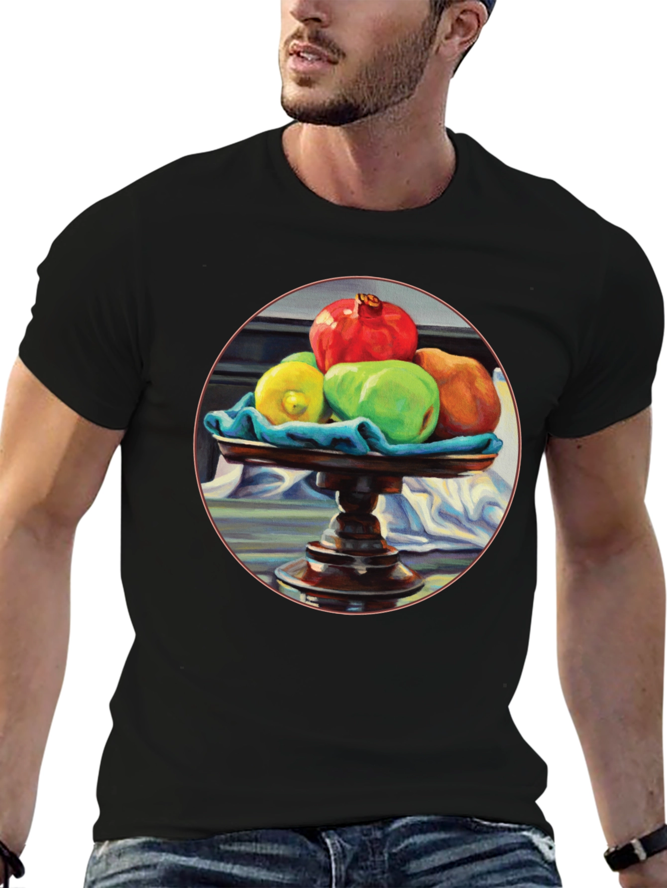 Still Life Fruit T-Shirt - Artistic Graphic Tee