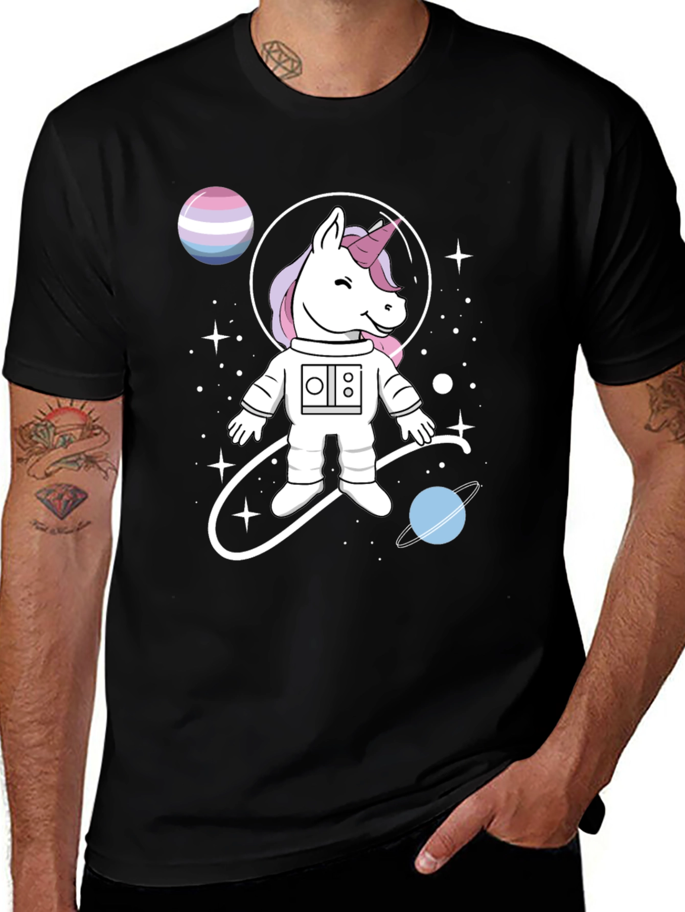 Unicorn Astronaut T-Shirt: Space Fantasy Tee