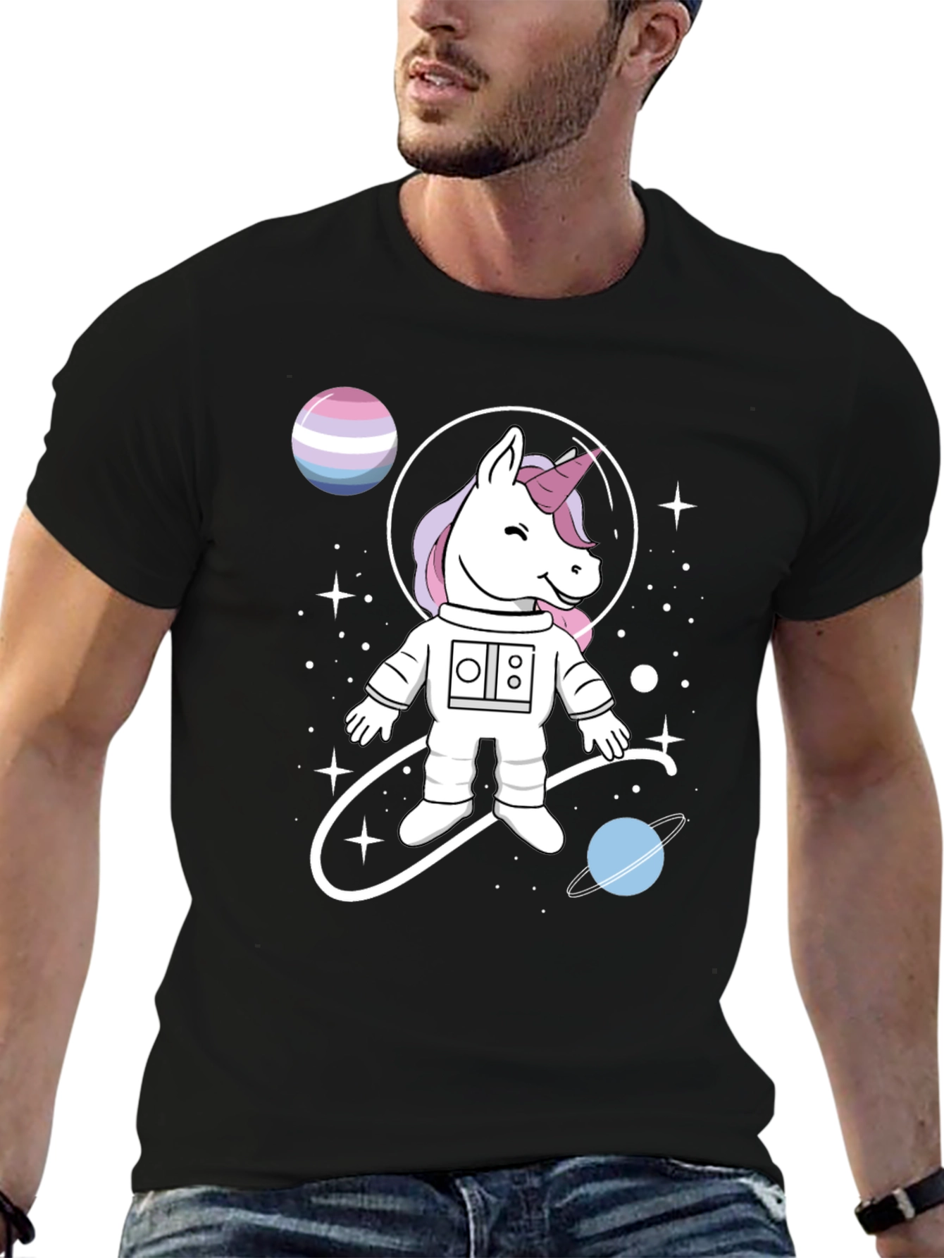 Unicorn Astronaut T-Shirt: Space Fantasy Tee