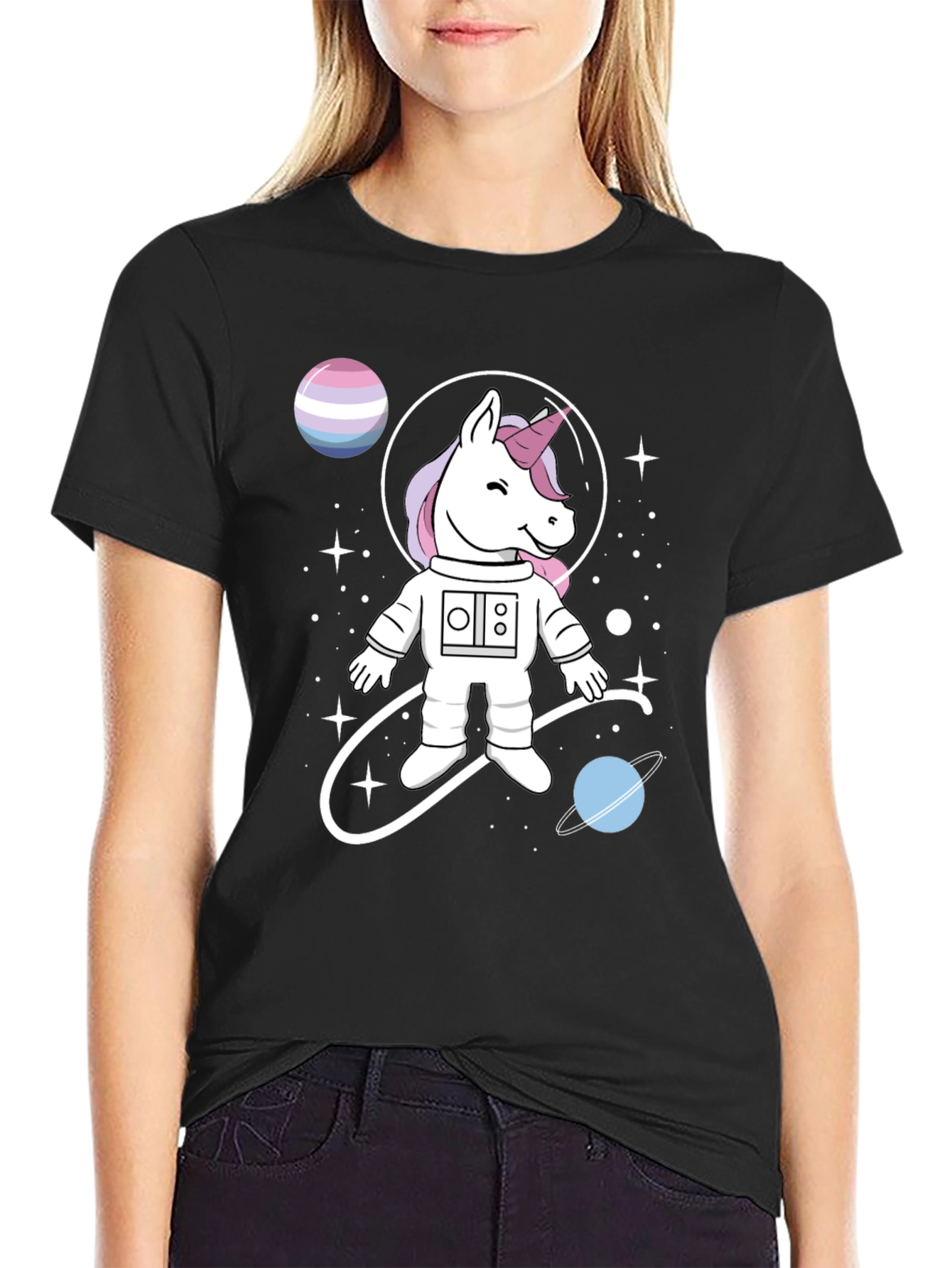 Unicorn Astronaut T-Shirt: Space Fantasy Tee
