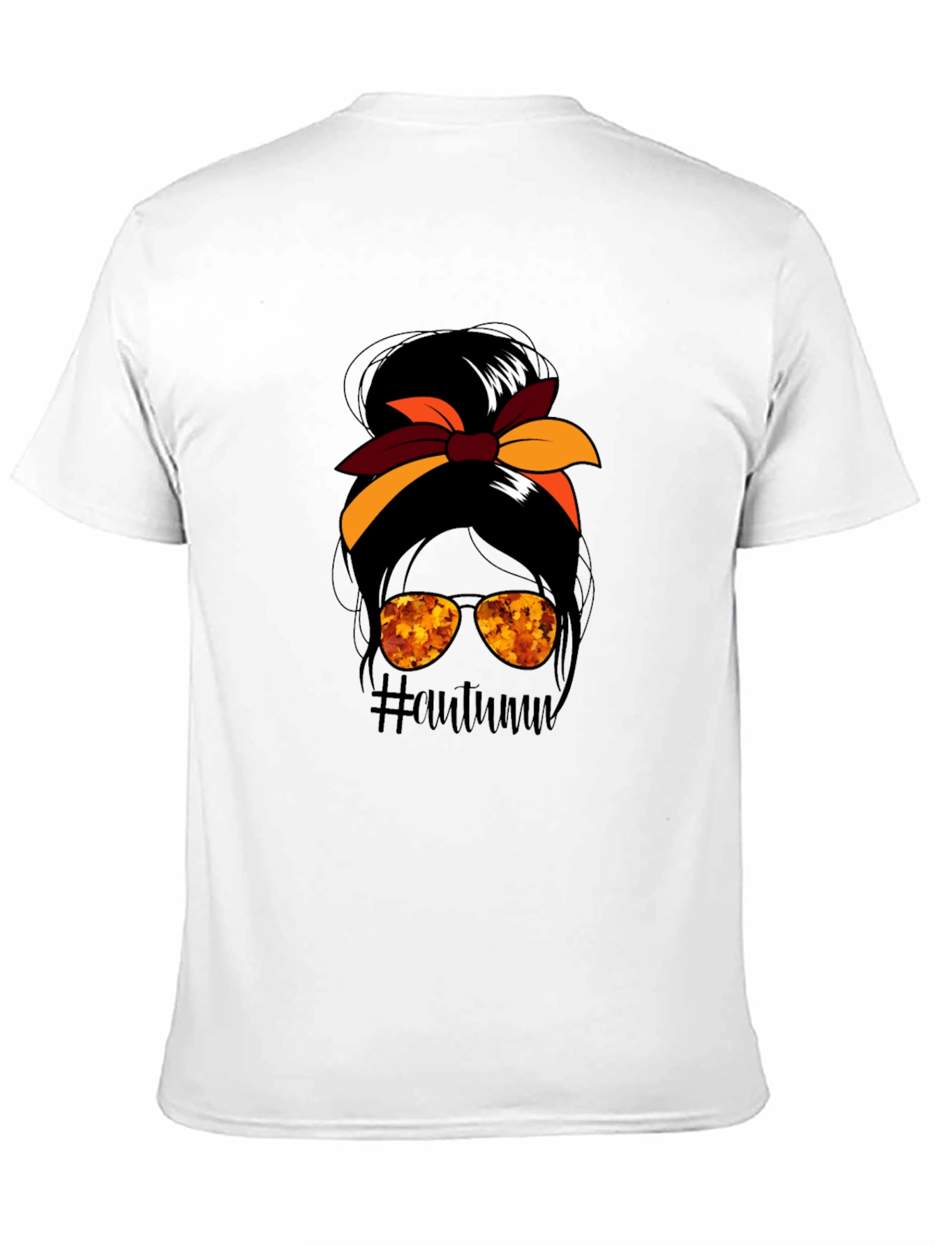 Autumn Messy Bun T-Shirt