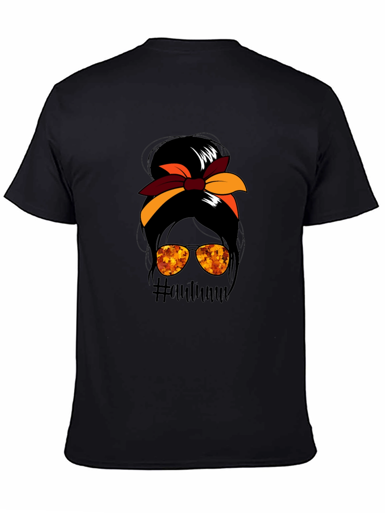 Autumn Messy Bun T-Shirt