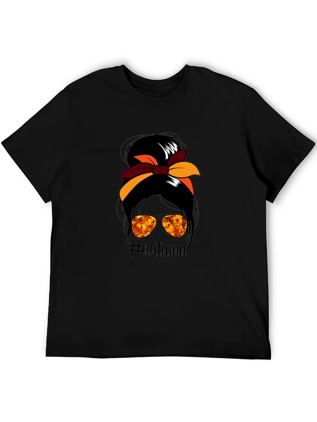 Autumn Messy Bun T-Shirt