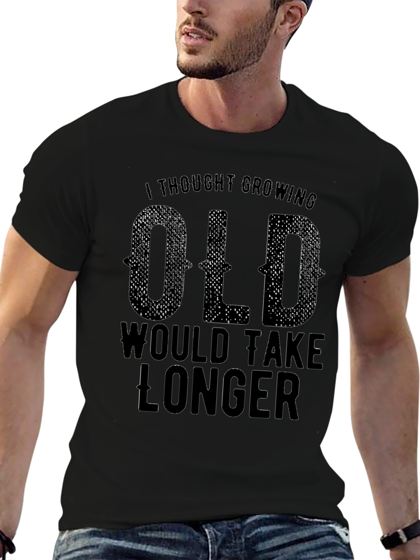 Funny Growing Old Graphic T-Shirt