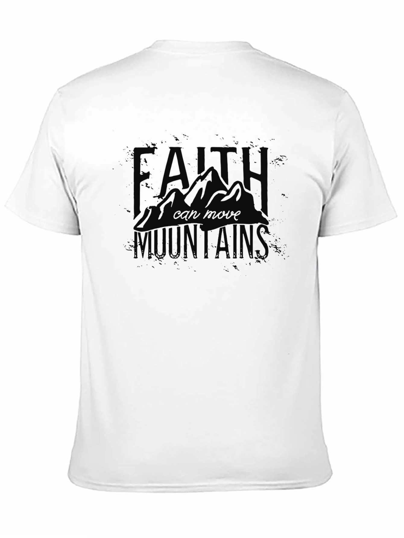 Faith Can Move Mountains Black T-Shirt