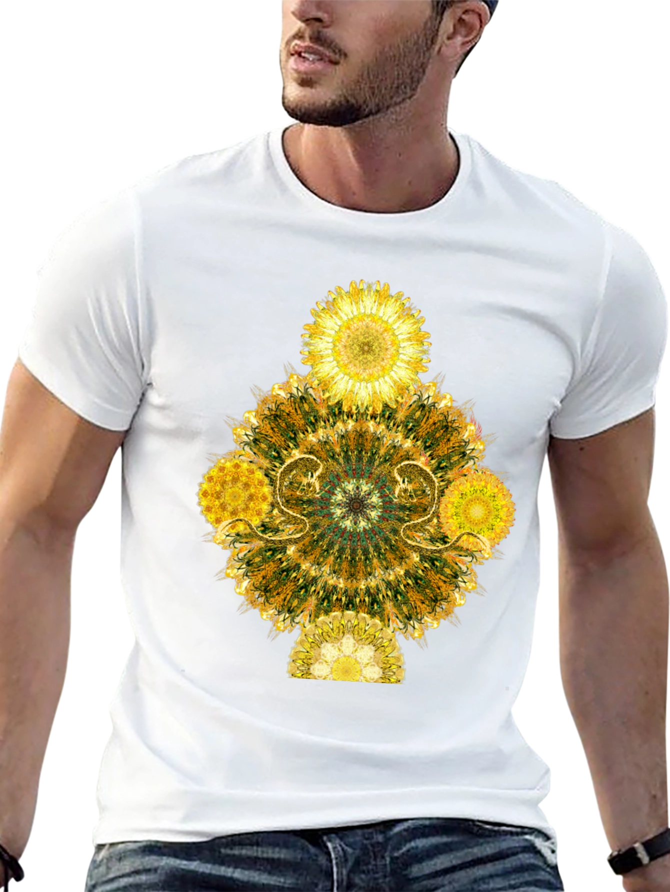 Floral Mandala Graphic T-Shirt