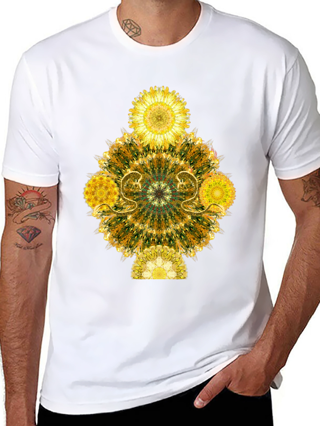 Floral Mandala Graphic T-Shirt