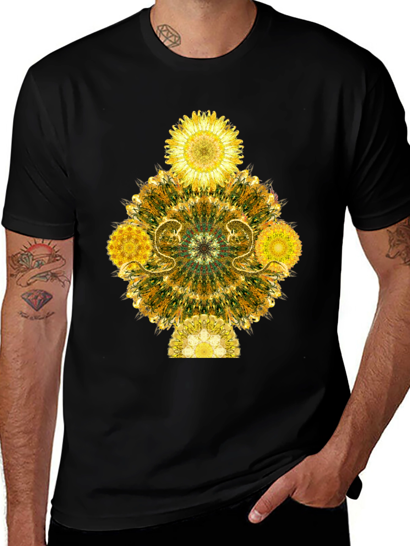 Floral Mandala Graphic T-Shirt