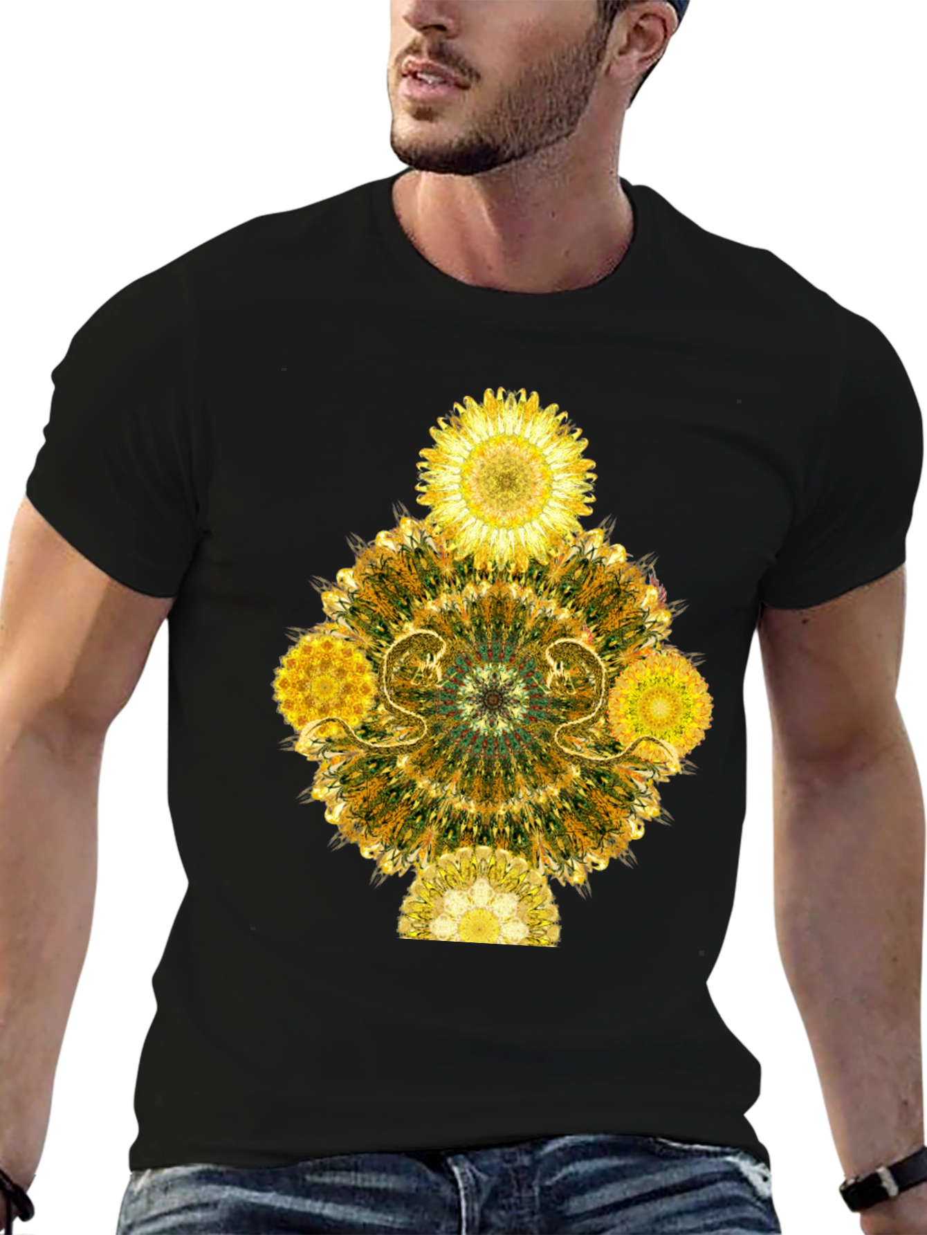 Floral Mandala Graphic T-Shirt