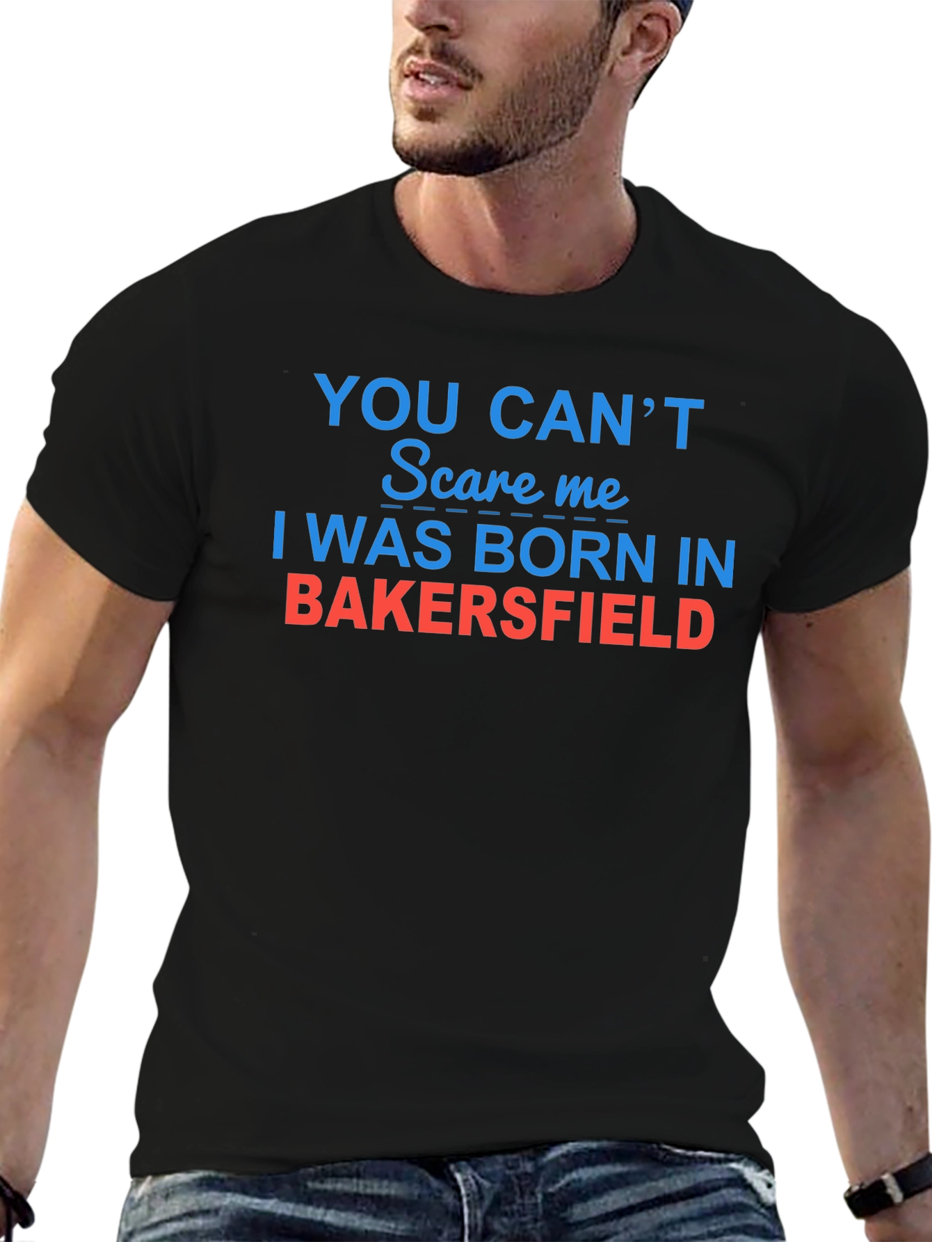 Bakersfield Born Novelty Graphic Tee