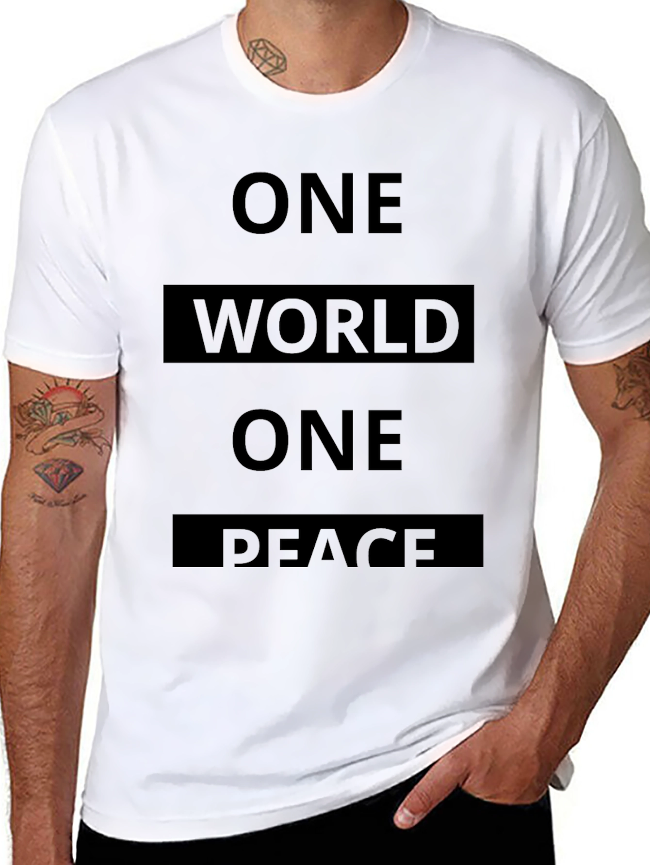 One World One Peace Graphic Tee