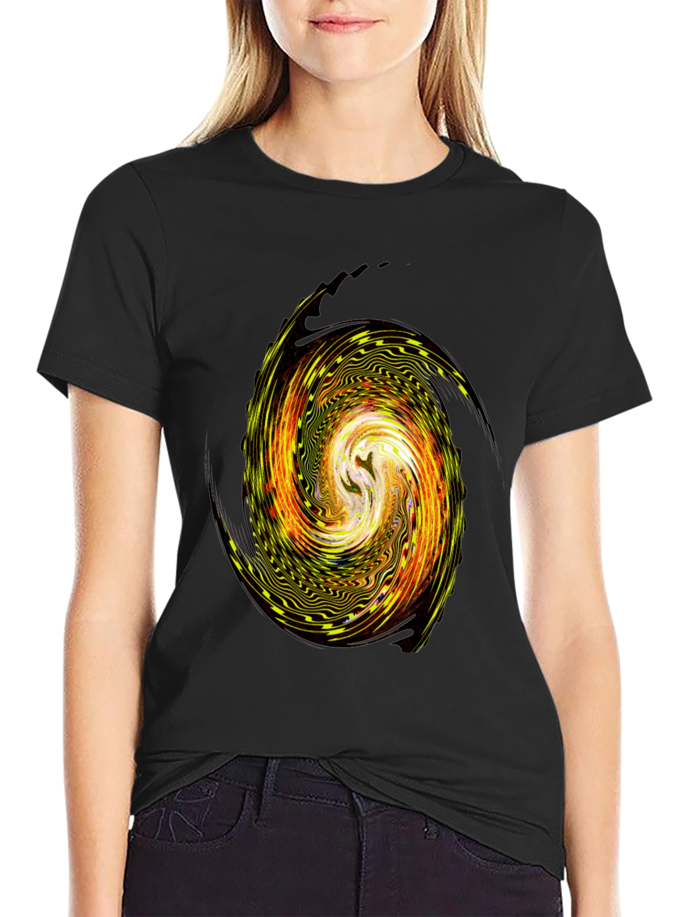 Vortex Graphic T-Shirt - Unique Swirl Design