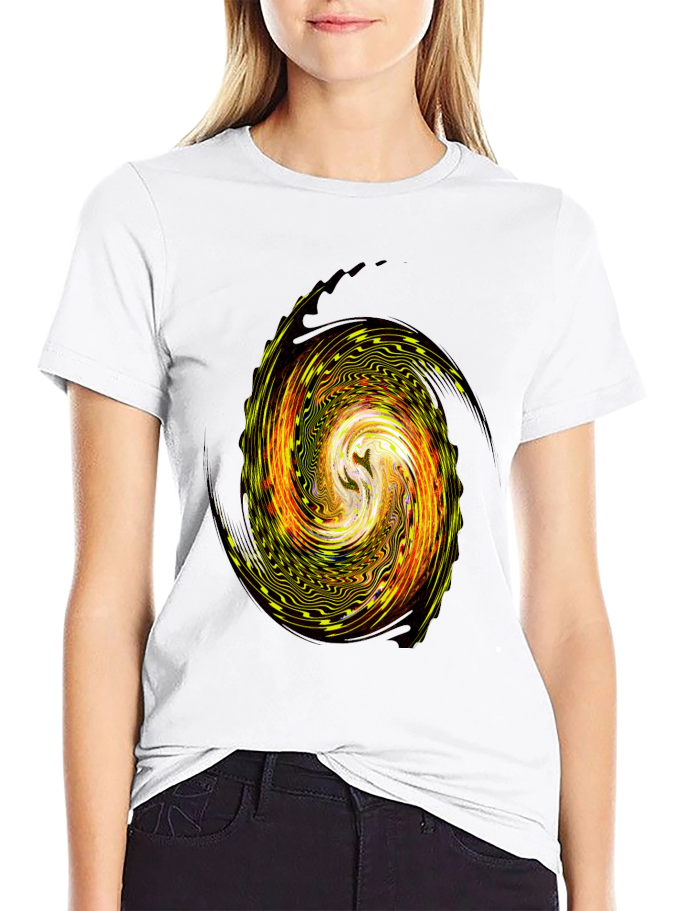 Vortex Graphic T-Shirt - Unique Swirl Design