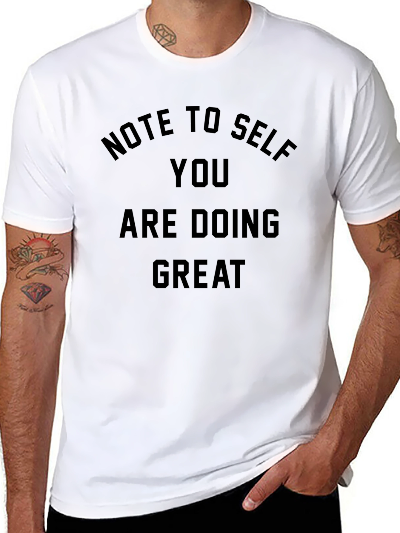 Motivational Note To Self Graphic Tee