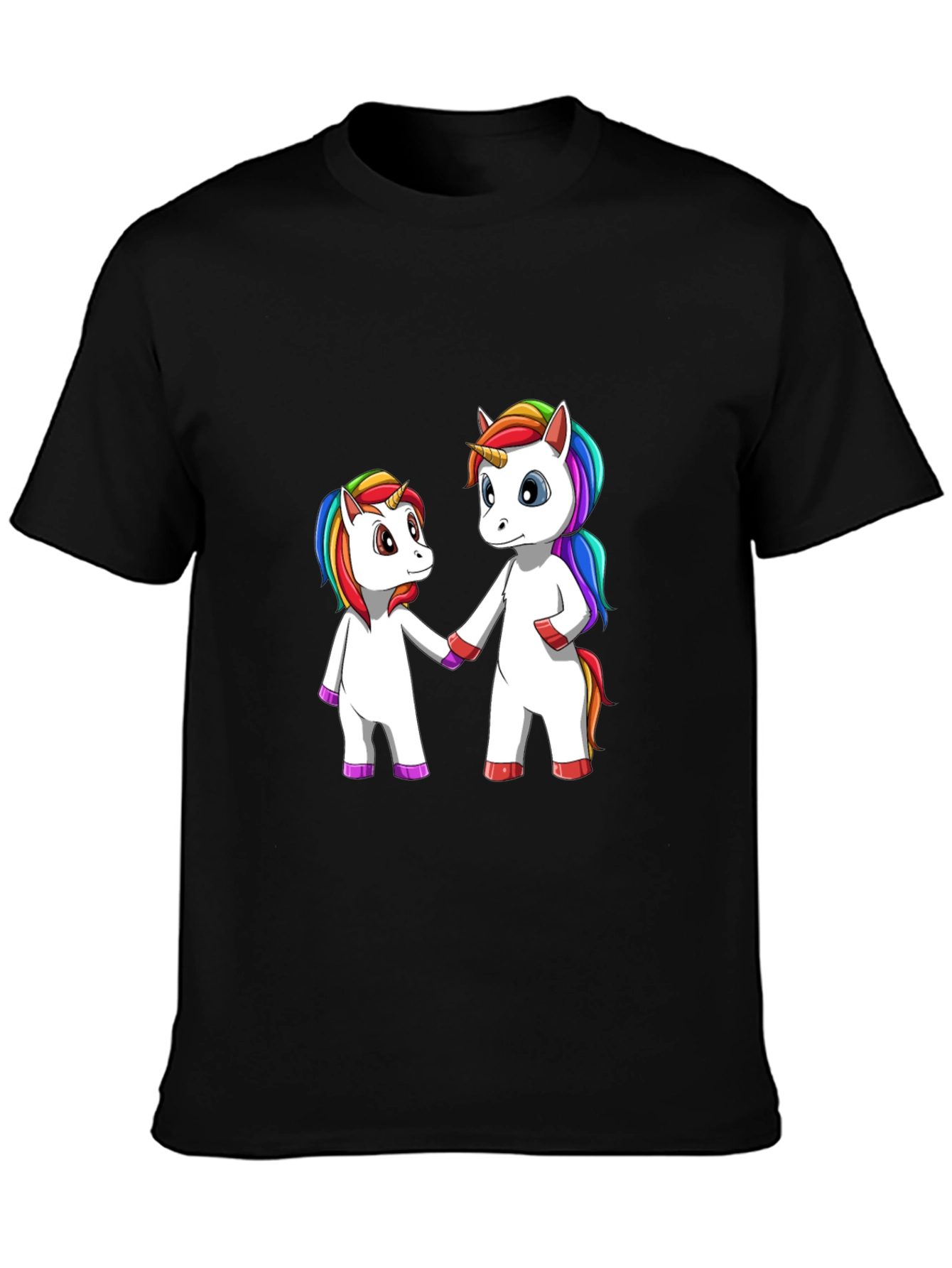 Unicorns Holding Hands Graphic Tee