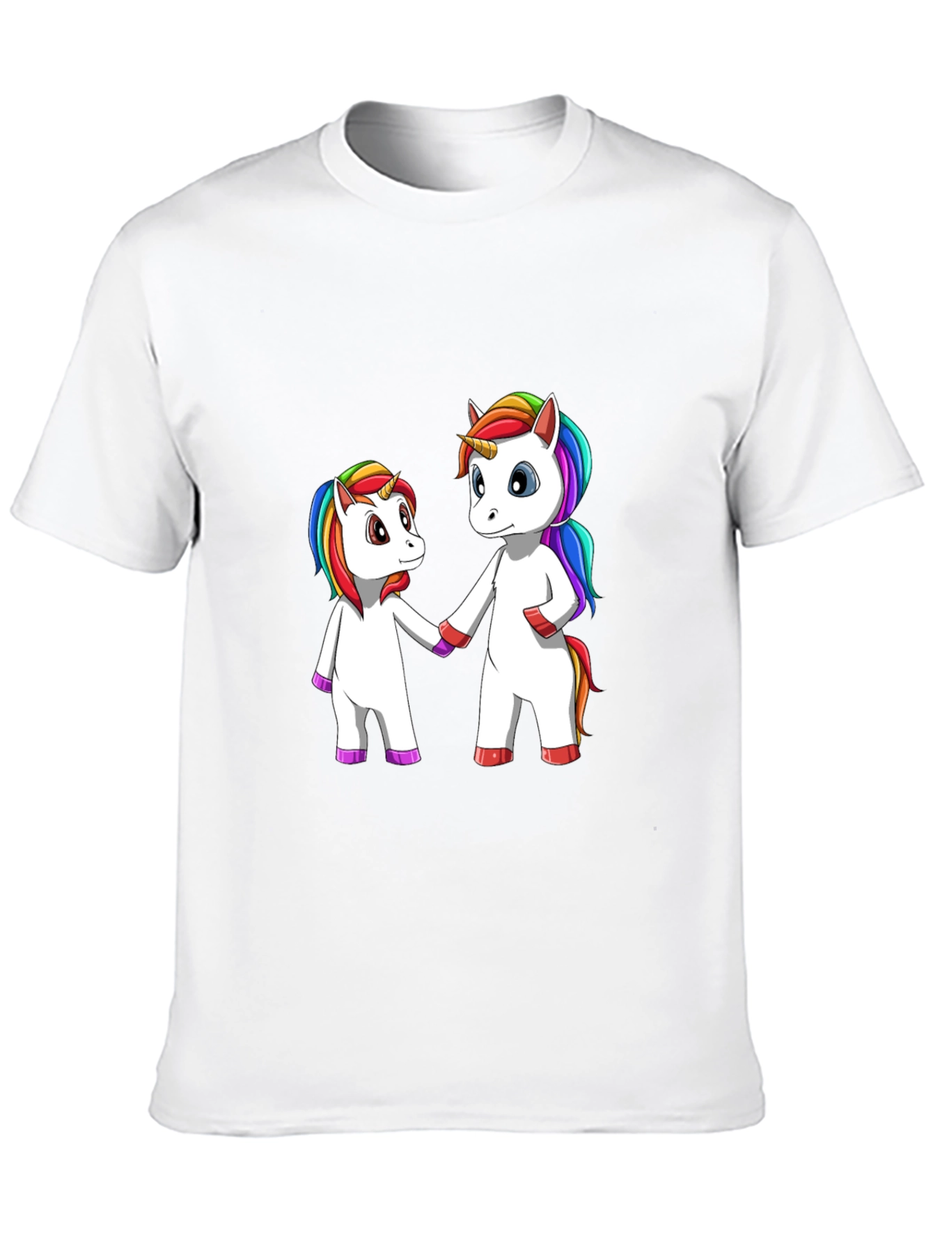 Unicorns Holding Hands Graphic Tee