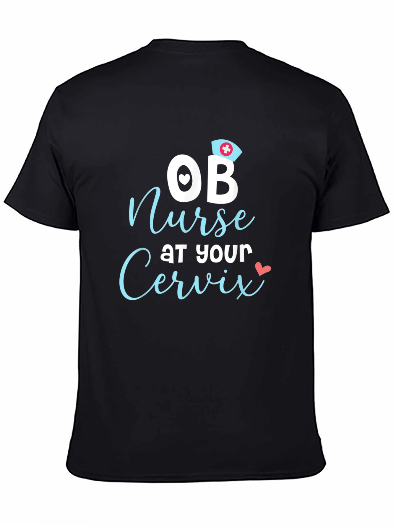 OB Nurse Cervix Graphic T-Shirt - Black