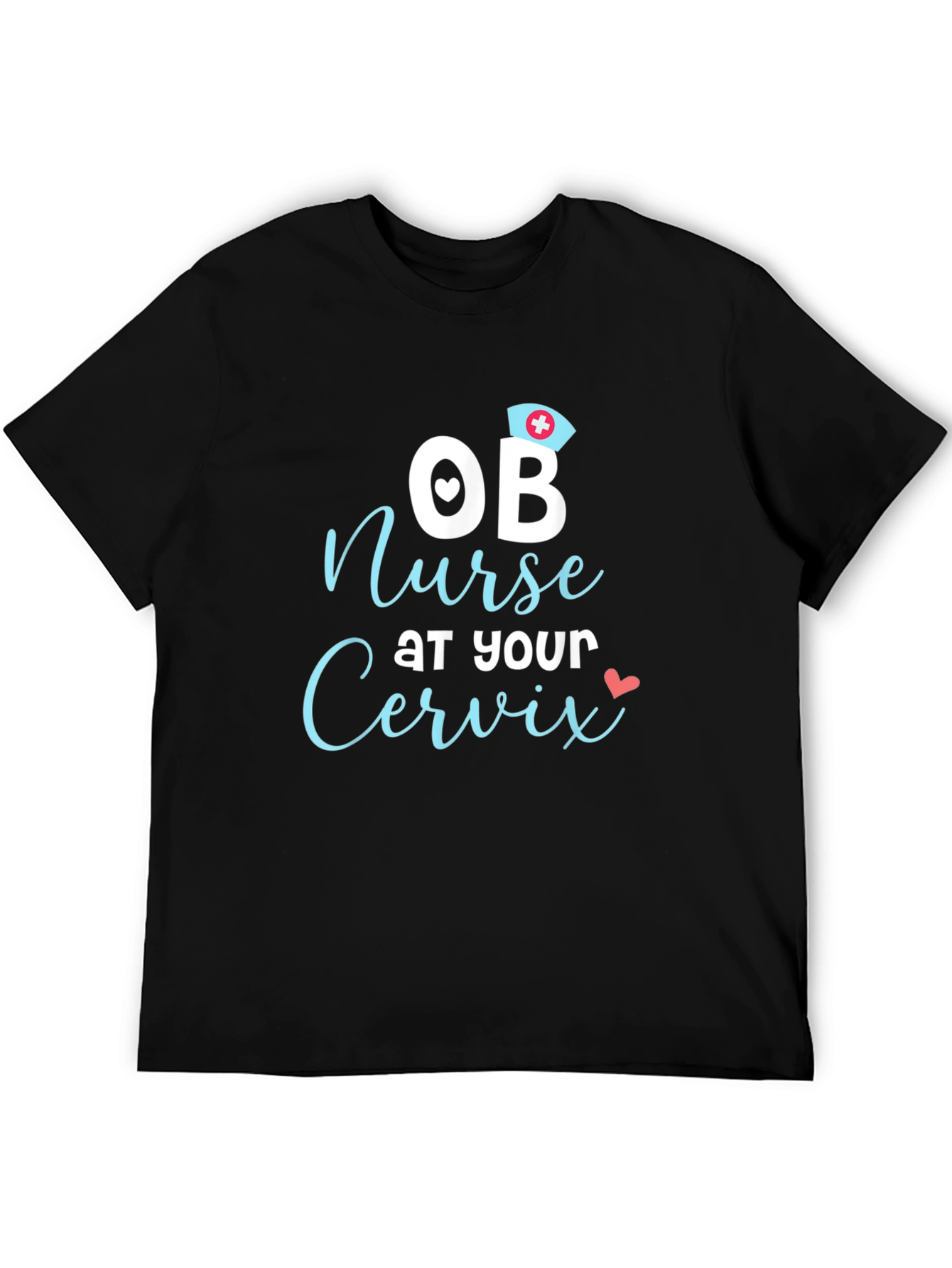 OB Nurse Cervix Graphic T-Shirt - Black
