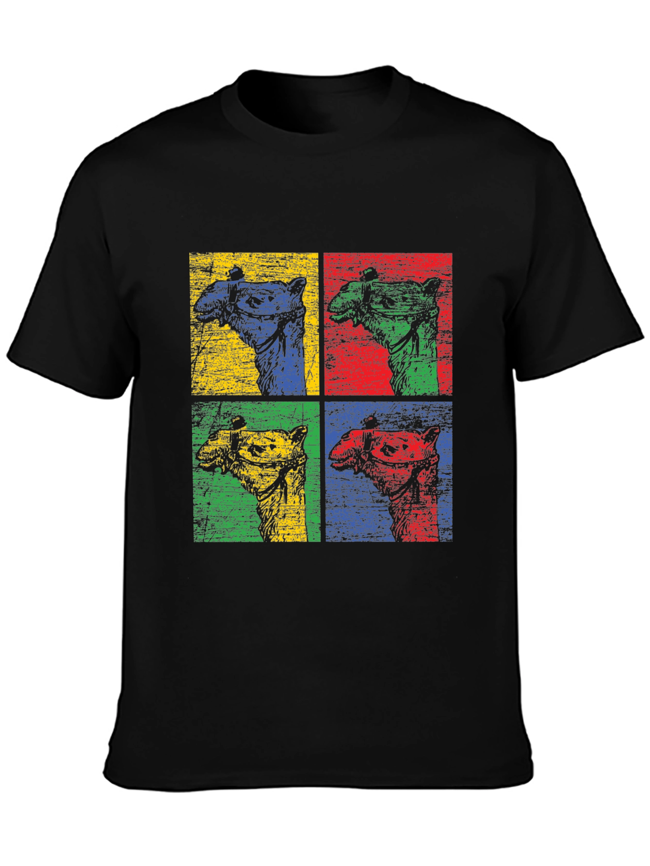 Pop Art Camel Graphic T-Shirt - Desert Vibes