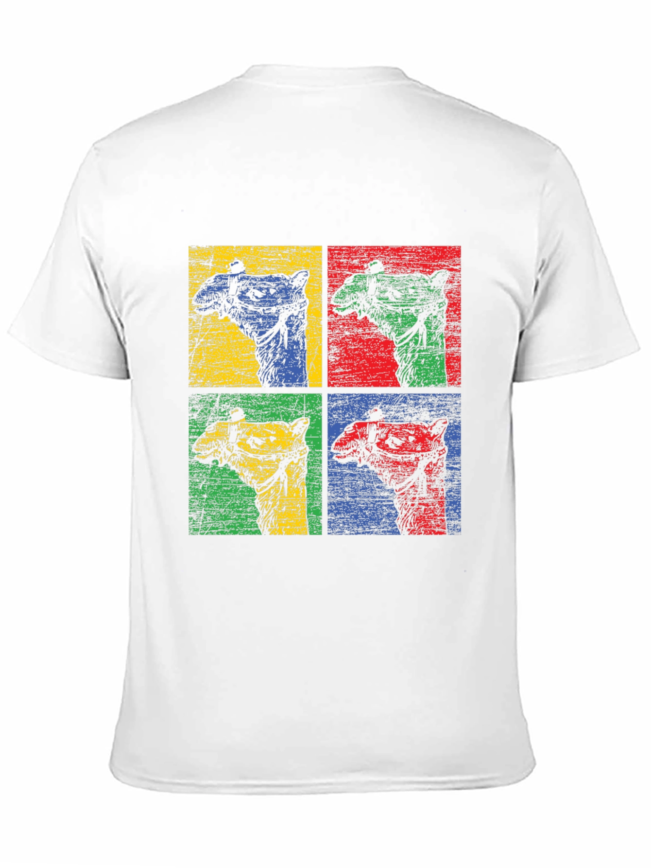 Pop Art Camel Graphic T-Shirt - Desert Vibes