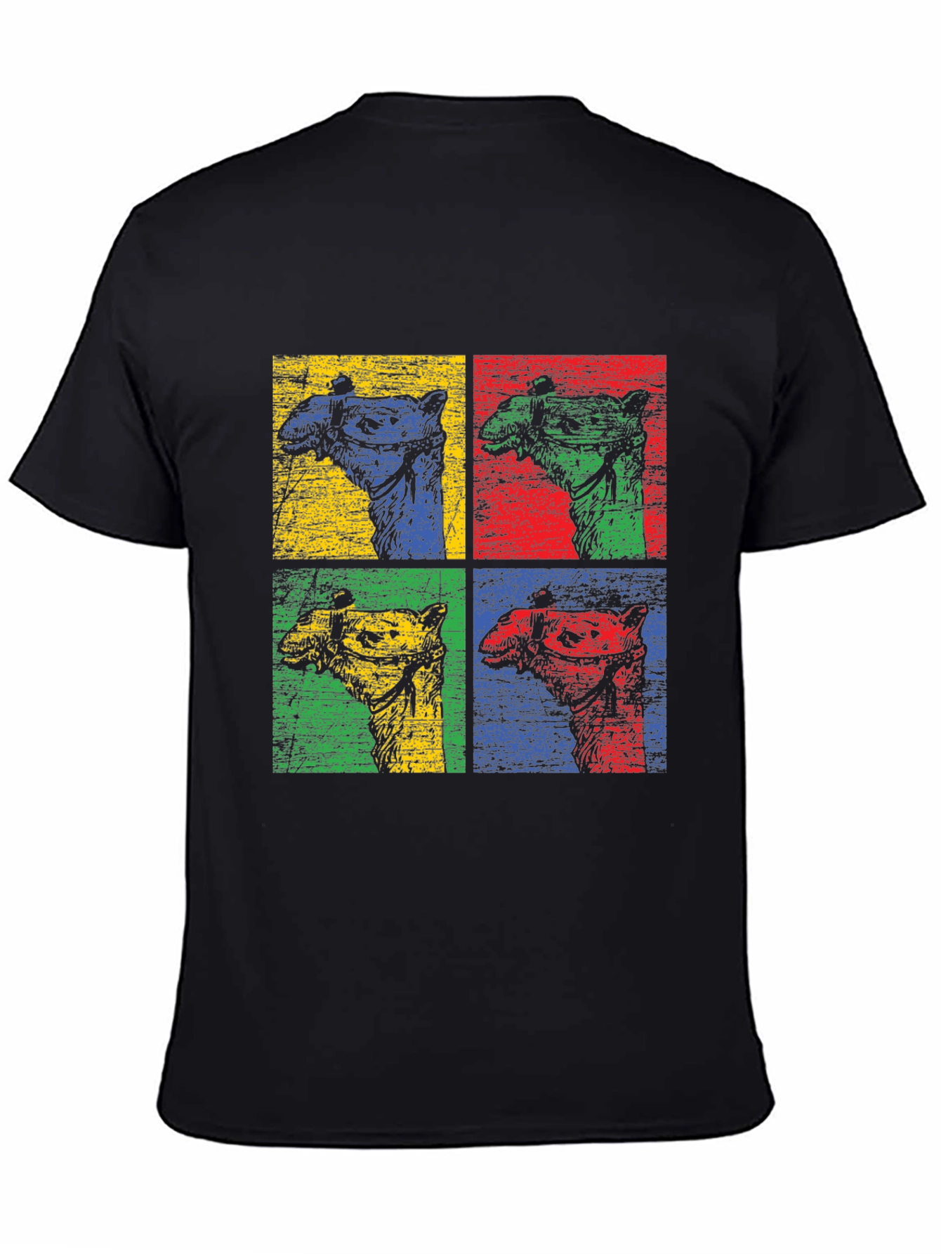 Pop Art Camel Graphic T-Shirt - Desert Vibes