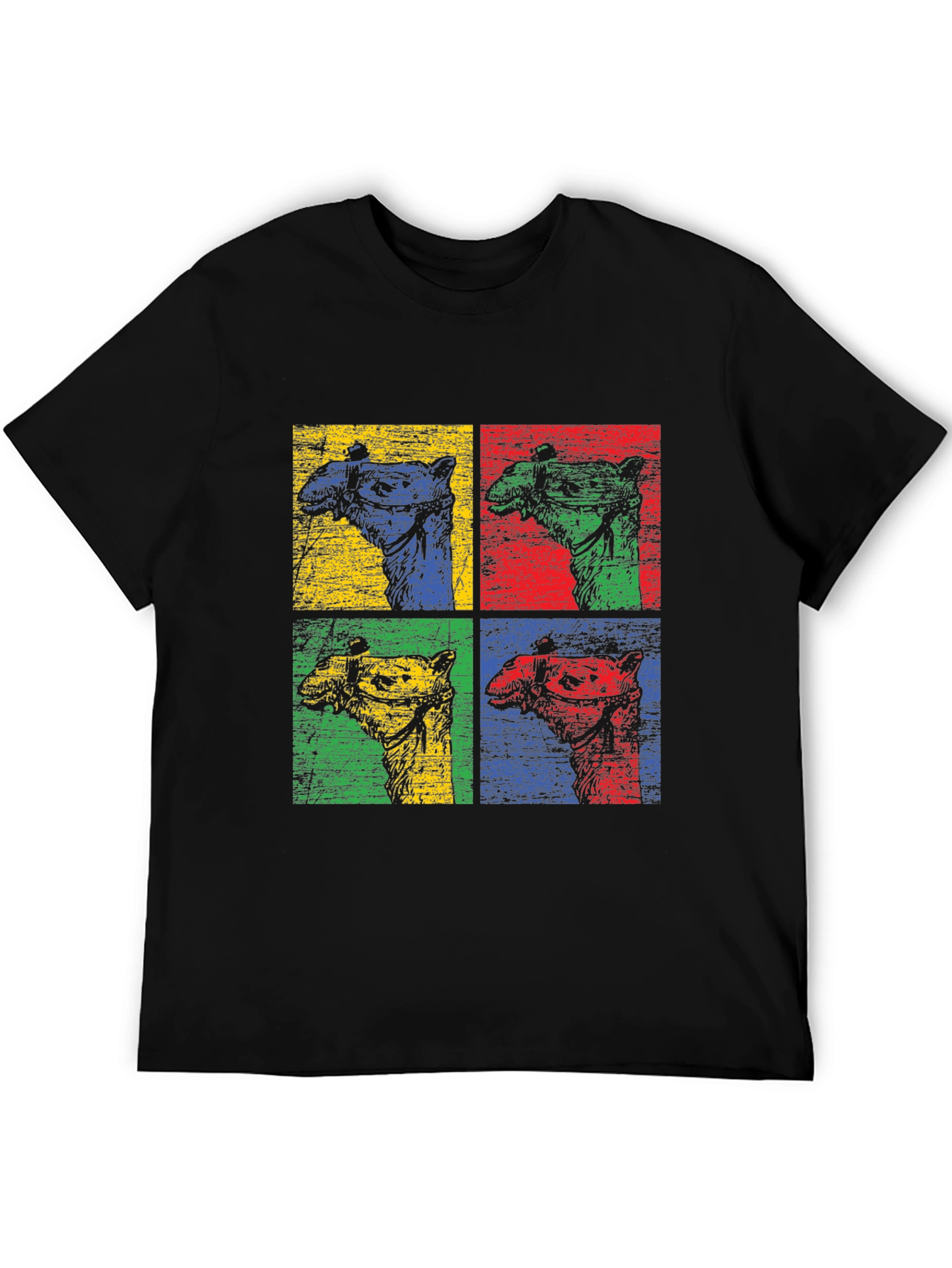 Pop Art Camel Graphic T-Shirt - Desert Vibes